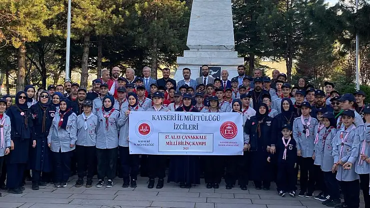 KAYSERİ'DEN 150 İZCİ, ÇANAKKALE'DE 57. ALAY RUHUNU YAŞAYACAK