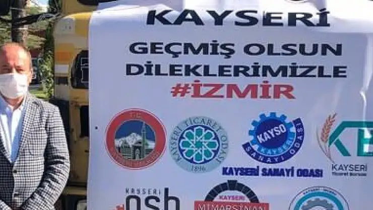 KAYSERİ'DEN İZMİR'E BATTANİYE YARDIMI