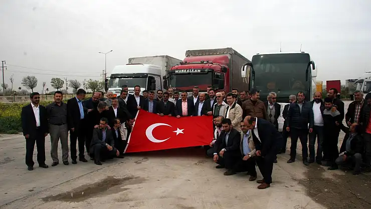Kayseri'nin 349'uncu yardım tırı Kilis'e ulaştı