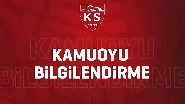 KAYSERİSPOR'DA TESTLER NEGATİF ÇIKTI