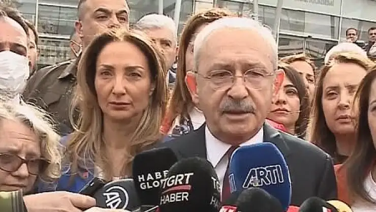 KILIÇDAROĞLU BİR KURUMA DAHA ALINMADI, KAPIDA AÇIKLAMA YAPTI