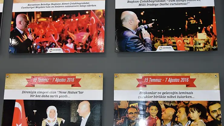 KOCASİNAN'DA 15 TEMMUZ FOTOĞRAFLARLA ANLATILIYOR