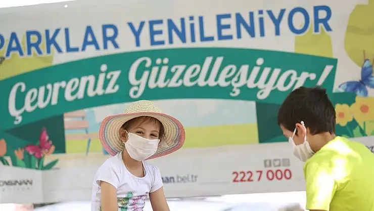 KOCASİNAN'DA MODERN PARKLAR, MUTLU ÇOCUKLAR