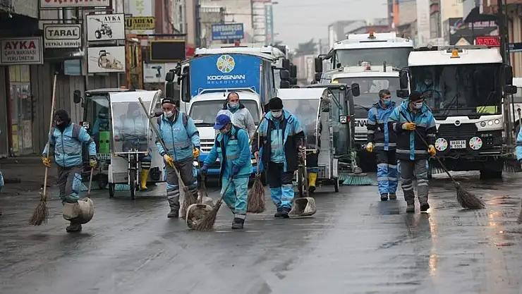 KOCASİNAN'DAN SON SÜRAT KISITLAMA TEMİZLİĞİ