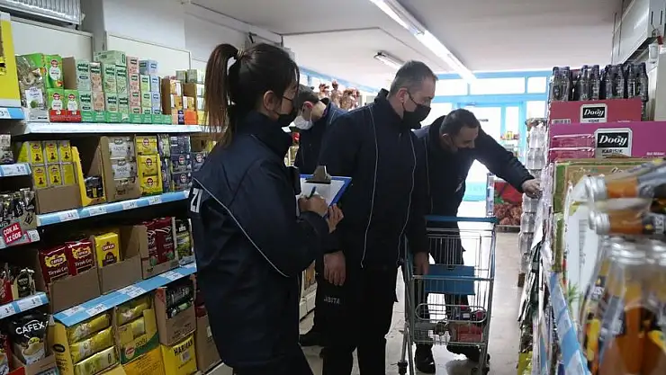 MELİKGAZİ ZABITASI, MARKETLERDE FİYATLAR DENETİMİ YAPTI