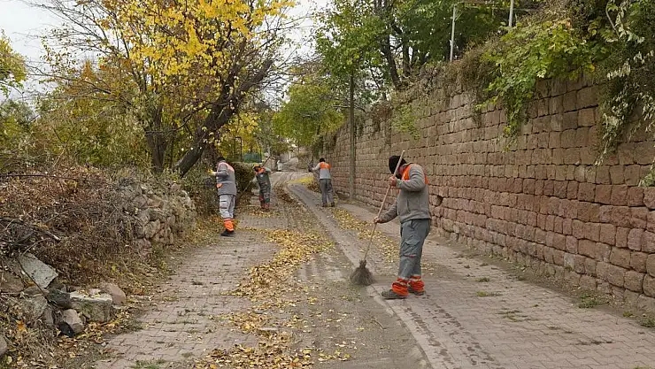 MELİKGAZİ'DE SON BAHAR TEMİZLİĞİ DEVAM EDİYOR