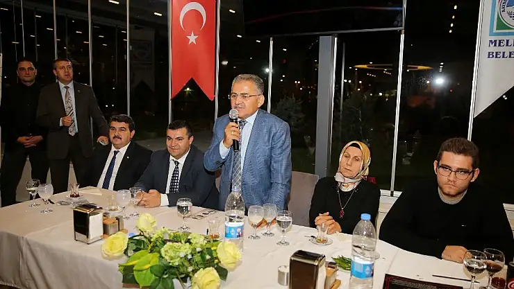 Melikgazi'deki emekli personele veda yemeği