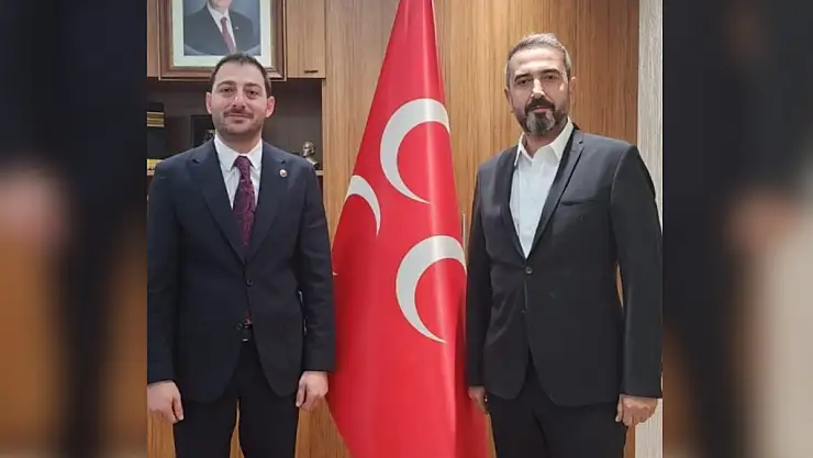 MHP KAYSERİ İL BAŞKANI ENES ERTUĞRUL KALIN'A TEBRİK ZİYARETİ