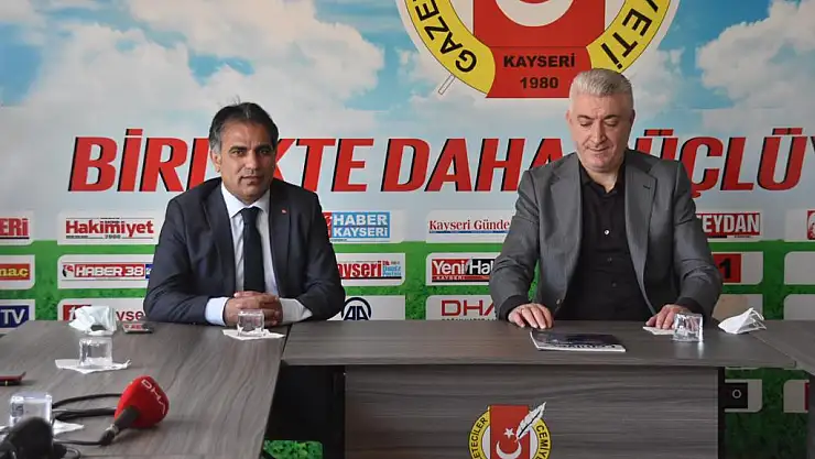 MHP KAYSERİ İL BAŞKANI SERKAN TOK'TAN GAZETECİLER CEMİYETİ'NE ZİYARET
