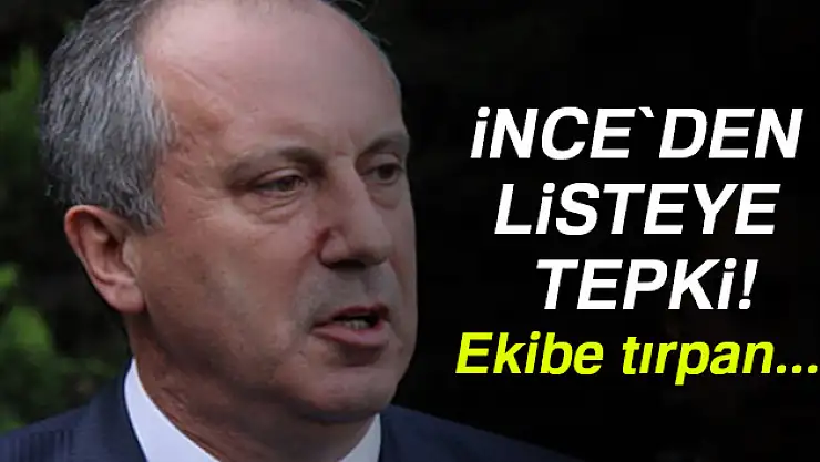 Muharrem İnce ekibine tırpan