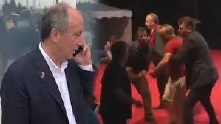 Muharrem İnce, Mitingde Korumasının Sahneden Attığı Vatandaşı Arayıp Özür Diledi