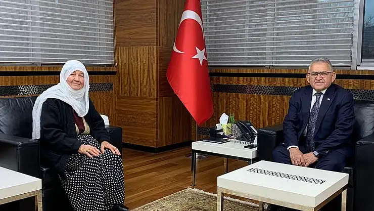 NECİBE NİNE'DEN BAŞKAN BÜYÜKKILIÇ'A ZİYARET