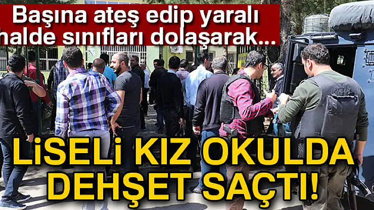 Okula silahla gelen öğrenci dehşet saçtı