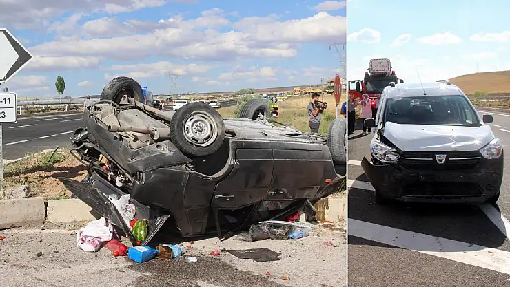 Otomobiller çarpıştı: 6 yaralı