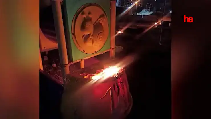 Park malzemelerine zarar veren 14 yaşındaki çocuk yakalandı