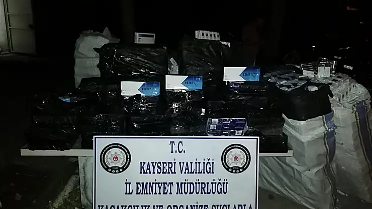PKK/KCK terör örgütünün propagandasını yapan şahıs 20 bin paket kaçak sigara ile yakalandı