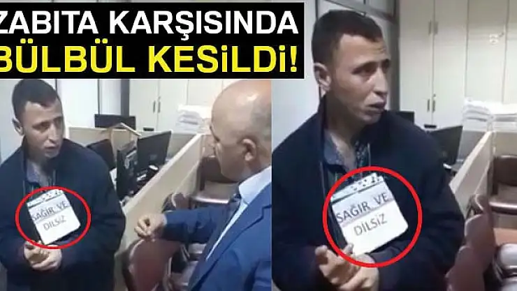 Sağır ve dilsiz numarası yapan dilenci, zabıta karşısında bülbül kesildi!