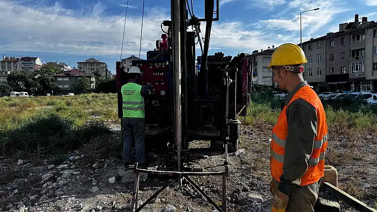 SAHABİYE'DE 50 NOKTADA ZEMİN ETÜDÜ ÇALIŞMASI YAPILIYOR