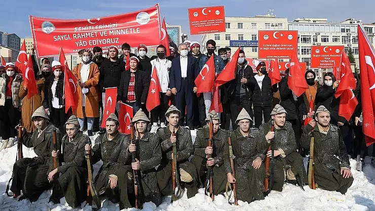 SARIKAMIŞ HAREKATI, CUMHURİYET MEYDANI'NDA CANLANDIRILDI