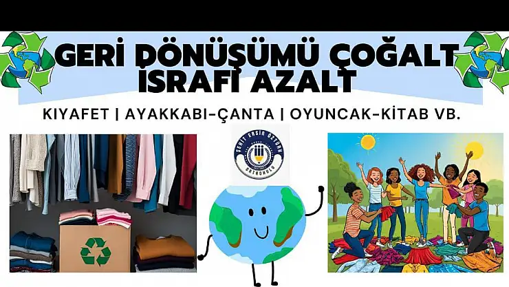 ŞEHİT ERSİN ÖZTÜRK ORTAOKULU ÖĞRENCİLERİNDEN GERİ DÖNÜŞÜM PROJESİ