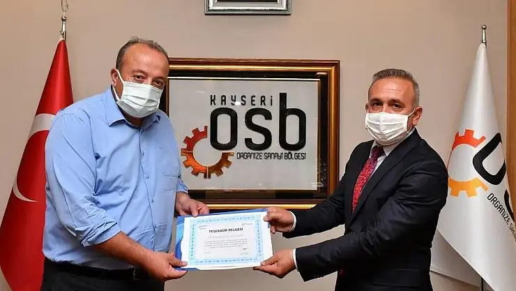SGK'DAN KAYSERİ OSB'YE TEŞEKKÜR