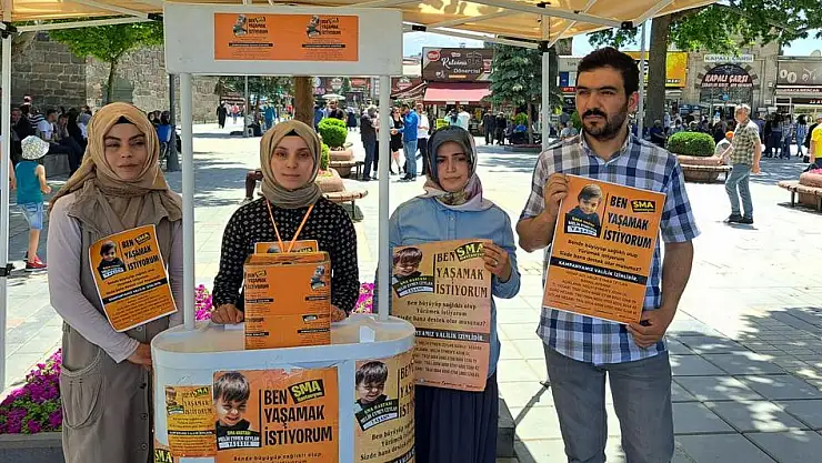 SMA HASTASI MELİH EYMEN, KAYSERİLİLERDEN YARDIM BEKLİYOR