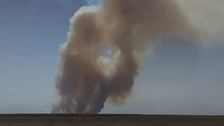 SULTAN SAZLIĞI'NDA YANGIN