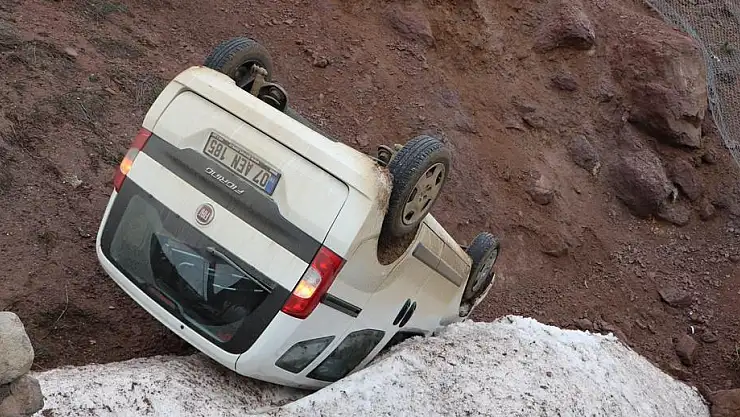 TAKLA ATAN ARAÇTAN YARALI KURTULDU