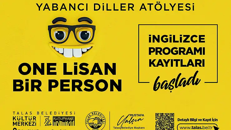 TALAS BELEDİYESİ'NDEN İNGİLİZCE KURSU