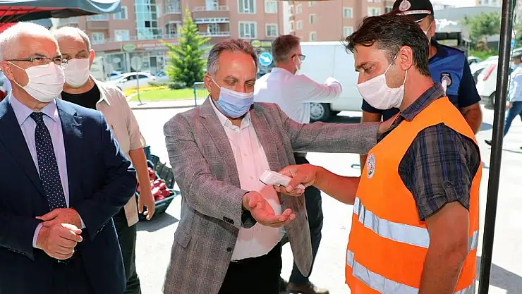 TALAS'TA 'MASKE-MESAFE-TEMİZLİK' DENETİMİ