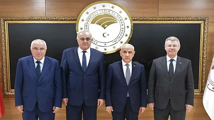 TARIM VE ORMAN BAKANI KİRİŞÇİ İLE YARDIMCISI YUMAKLI'YA ZİYARET
