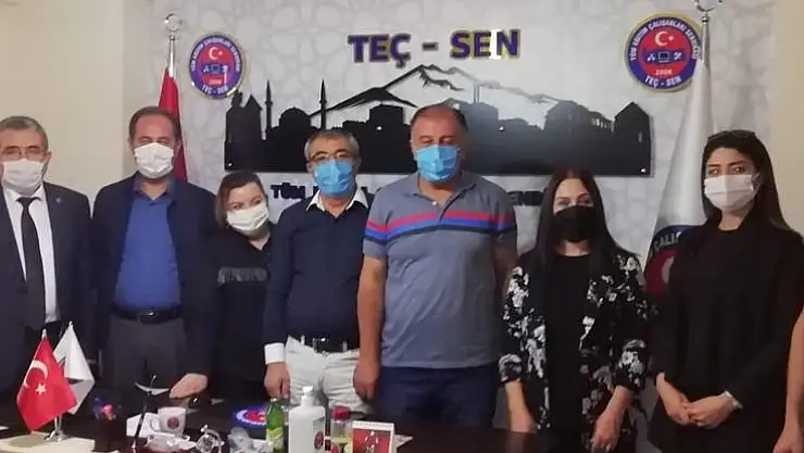 TEÇ-SEN KAYSERİ'DE ADEM ERDOĞAN GÜVEN TAZELEDİ
