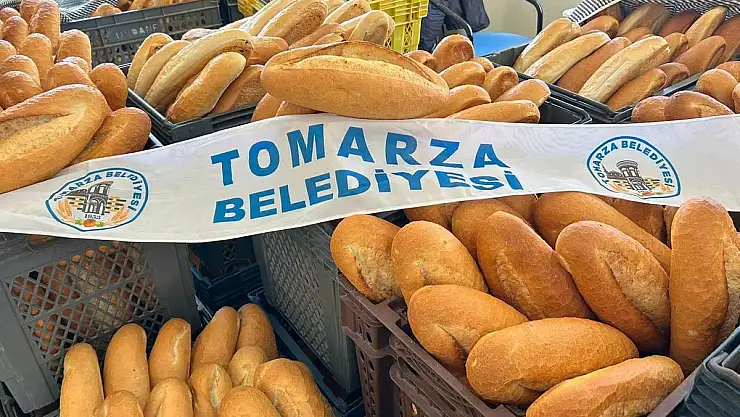 TOMARZA BELEDİYESİ, 7 BUÇUK LİRADAN EKMEK SATMAYA BAŞLADI