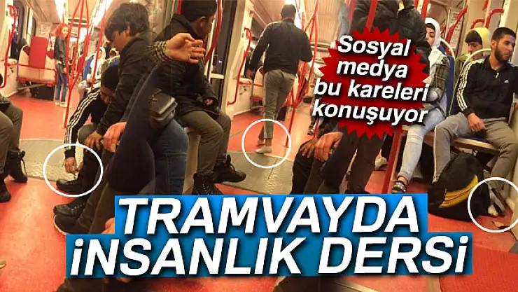 Tramvayda insanlık dersi