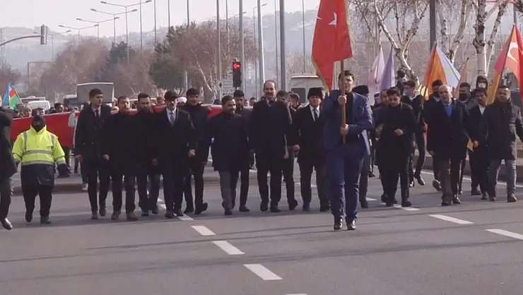 ÜLKÜ OCAKLARI KAYSERİ İL BAŞKANLIĞI, SARIKAMIŞ ŞEHİTLERİ ANISINA YÜRÜDÜ