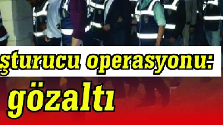 Uyuşturucu operasyonu: 12 gözaltı