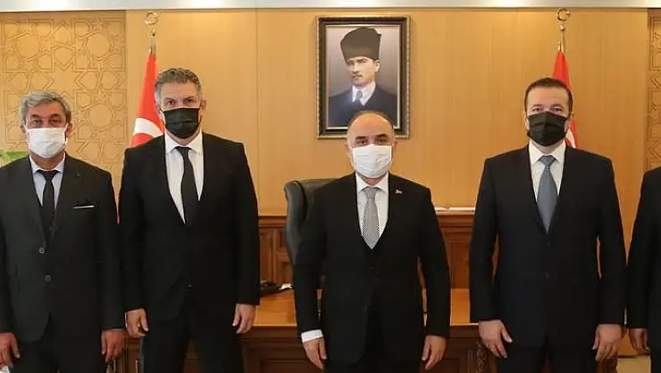 VALİ GÜNAYDIN, ASKF BAŞKANI MUTLU ÖNAL'I KABUL ETTİ