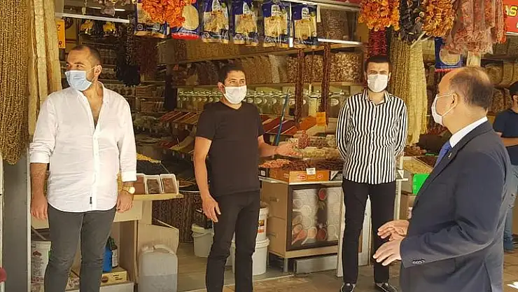 VALİ GÜNAYDIN MASKE DENETİMİ YAPTI