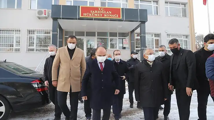 VALİ GÜNAYDIN VE BAŞKAN BÜYÜKKILIÇ DEPREM BÖLGESİNDE