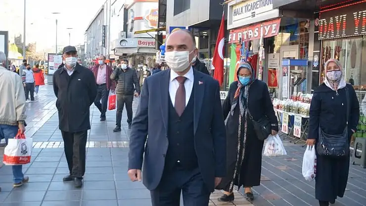 VALİ ŞEHMUS GÜNAYDIN, KAYSERİ SOKAKLARINDA DENETİME ÇIKTI