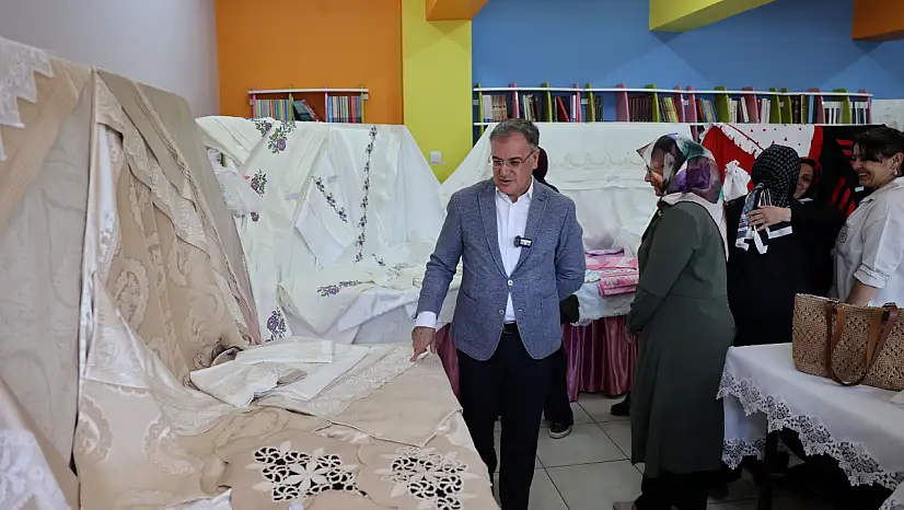 Hacılar'da üretim ve eğitimin buluştuğu sergi