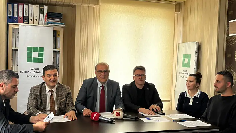 Kayseri'de kamusal alanların konuta açılmasına meslek odalarından tepki