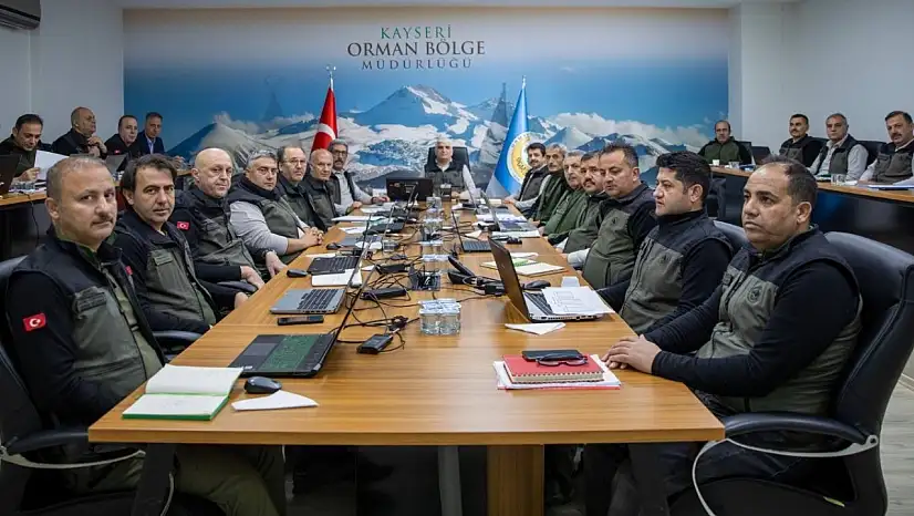 Orman Bölge Müdürlüğü'nde 2025 çalışma planı görüşüldü