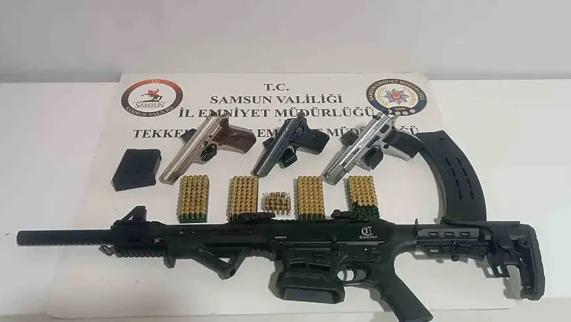 Samsun'da ruhsatsız silah operasyonu