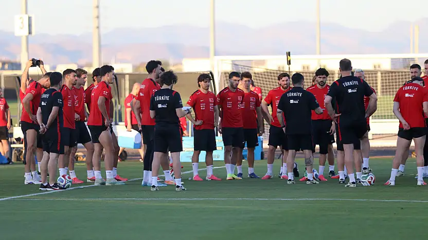A Milli Futbol Takımı, ABD maçı hazırlıklarına devam etti