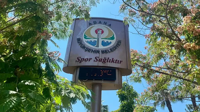 Adana'da 39 dereceyi gören sıcaklık termometreyi bozdu