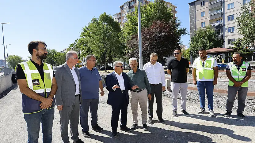 Başkan Büyükkılıç, DSİ-Yeni Sanayi Katlı Kavşağı Projesi'nde incelemelerde bulundu