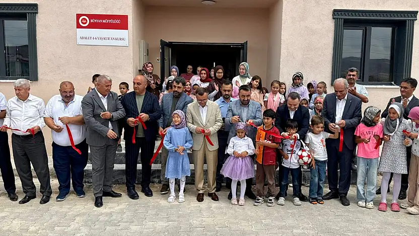 Bünyan'da Adalet 4-6 Yaş Kur'an Kursu dualarla hizmete açıldı