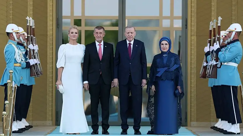 Cumhurbaşkanlığı Külliyesi'nde NATO Zirvesi resepsiyonu