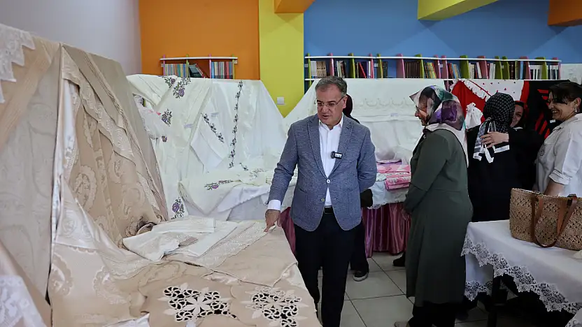 Hacılar'da üretim ve eğitimin buluştuğu sergi